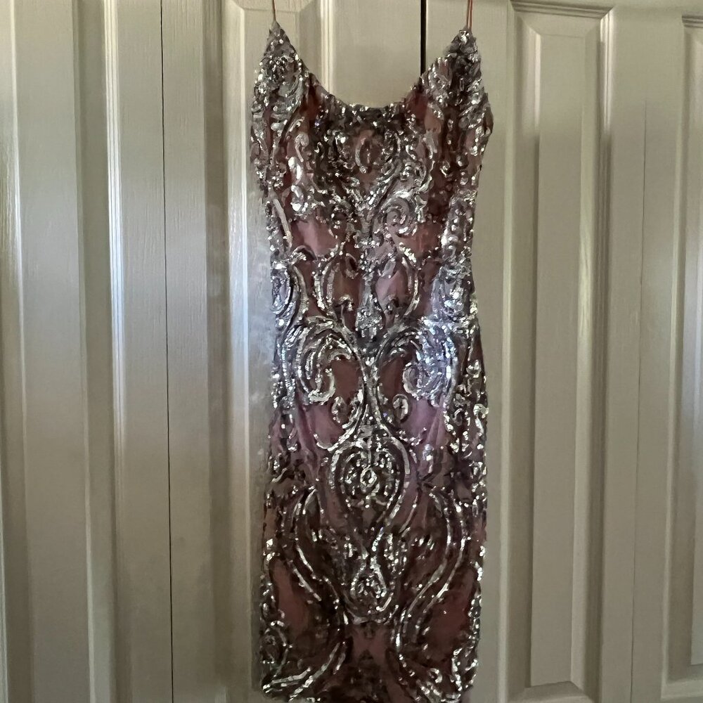 Windsor rose & sequin dress - size medium